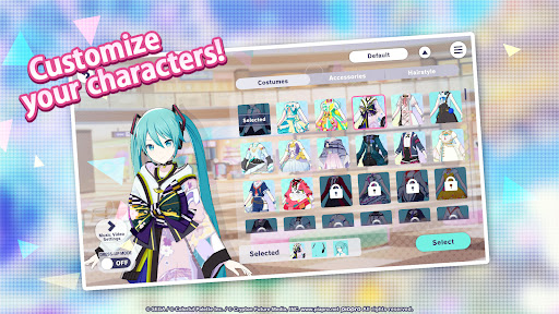 Tangkapan layar HATSUNE MIKU: COLORFUL STAGE! 2